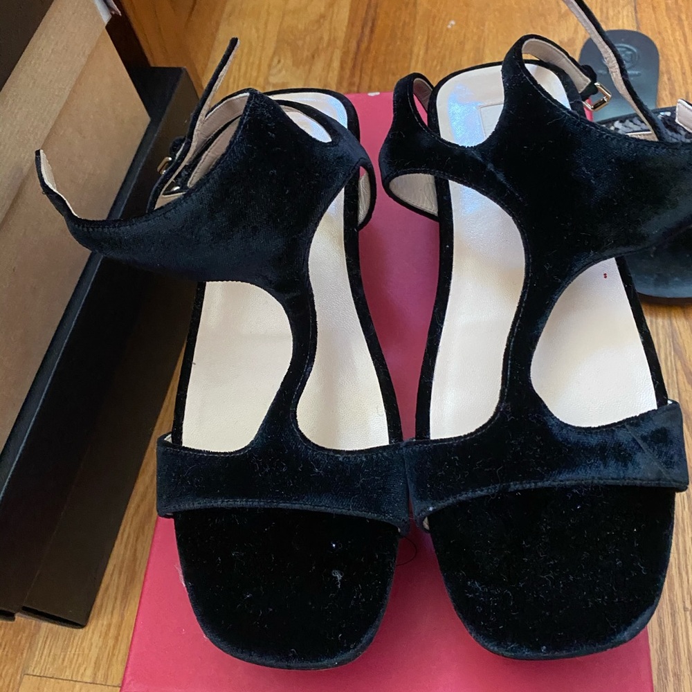 COPY - Valentino Double buckle suede platform sho…
